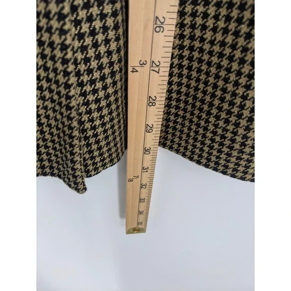 Vintage Pendleton Wool Blend Blazer Women 12 Classic Houndstooth Academia Office - Picture 9 of 9